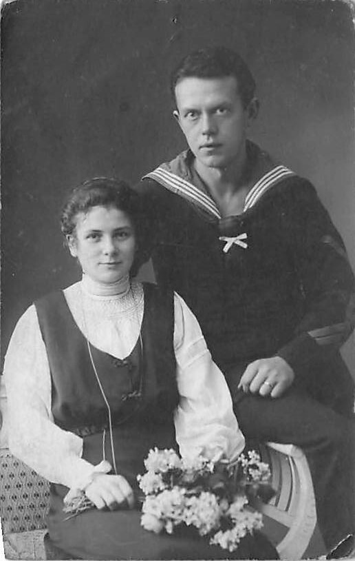 Old black photo pretty young couple approx. 8.7 x 13.8 cm collection resolution f3163e
