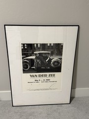 Signed James Van Der Zee Exhibition Poster Photo Print Famous 1932 Photograph