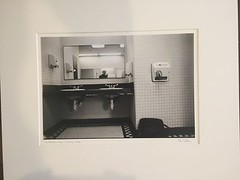 BRUCE BLUM SIGNED B&W Photo Print (16″X 20″)– «In the Men’s Room «