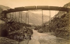 William Henry Jackson photo, High Railroad Bridge in the Loop, Colorado