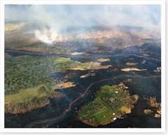 2018 Kilauea Volcano Lower East Rift Zone Lava Channels Silver Halide Photo