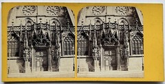France Strasbourg Cathedral c1866 Photo Stereo Vintage Album