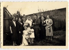 Portrait Famille Wedding Military German – Lot of 4 Photo Antique An. 1940