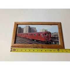 NYC Subway Train Photograph Framed New York City Subway Art 137th Street 13″x 8″