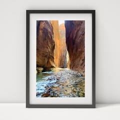 The Narrows Zion National Park Photograph, Zion Wall Decor