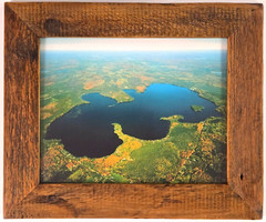 Pelican Lake, Oneida County, Wisconsin Overhead Aerial Photo. Frame Optional.