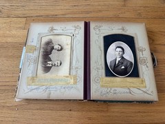 Victorian Photo Album with Old Family Photos 1890s to Early 1900s