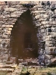 STONE DOORWAY ORIGINAL SIGNED ART PHOTO COLOR STETTNER VTG MATTE NJ CAMERA