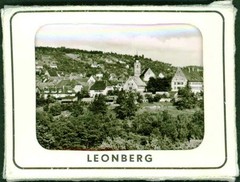40165765 – 7250 Leonberg Lot of 12 Small Photos Complete Set, in Original