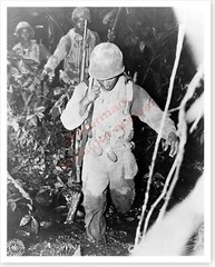 93rd Infantry African American Soldiers Bougainville WWII Silver Halide Photo