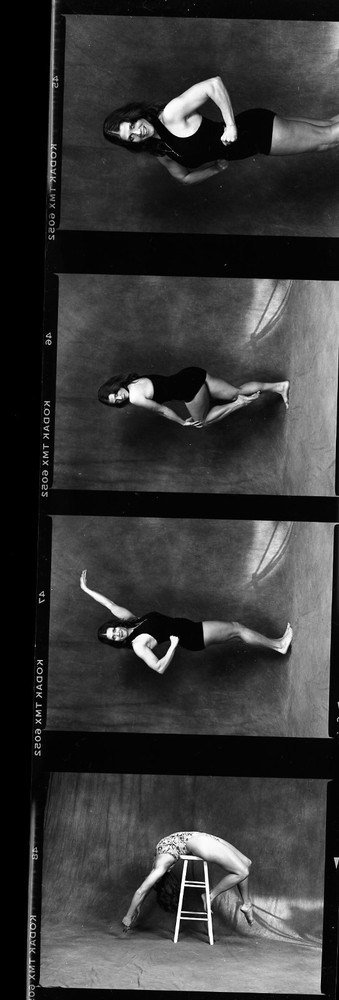 1 roll 15 negatives black & white medium format Kodak TMAX film sexy pin up