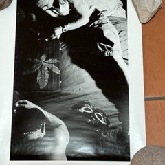 Photograph Print Janine Gordon Signed » B/W Brooklyn Gang Mask Poetic Fine Art
