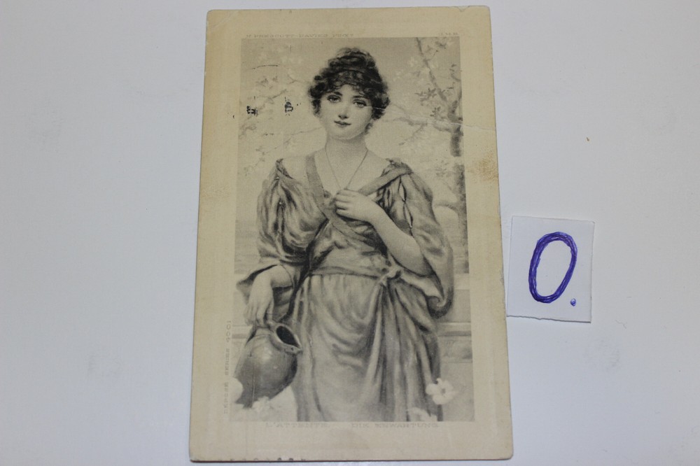 Postcard Postcards Photo Art S.4001 Latenth The Expectation