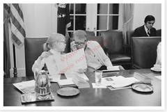 President Jimmy Carter With Amy Speed Reading White House Silver Halide Photo
