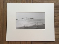 BRUCE BLUM SIGNED B&W Photo Print (12 1/2″X 7 1/2″)- «Snow Dune»