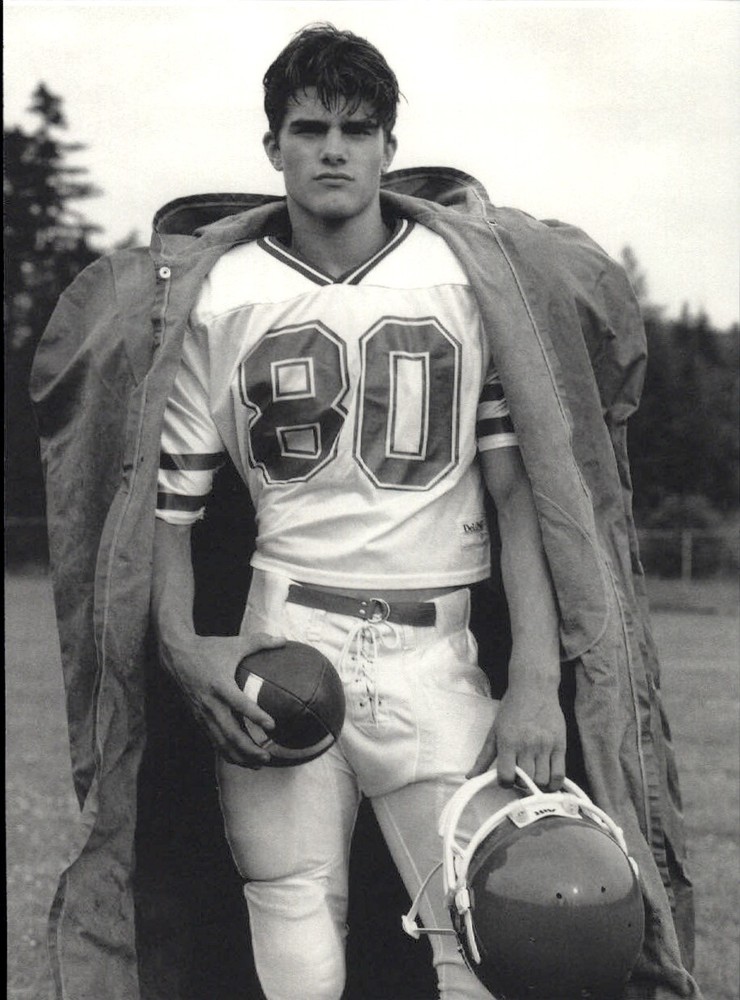 1999 Bruce Weber Male Model Peter Johnson Football Uniform Art Photo Gravure