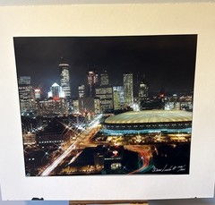 Metrodome 1987 Series 229/1000 – Minneapolis Skyline Photograph by Steve Linder