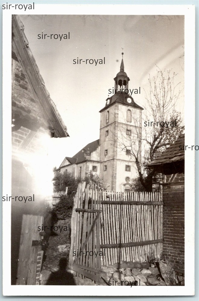 Molsdorf near Erfurt 1941 – Church – Thuringia 1940s – Photo 5x8cm