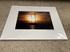 Warren Specht “Ketch” Sailboat Photograph Signed On Mat