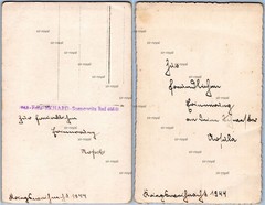 2x Sosnowitz Silesia 1944-Woman-Poland Sosnowiec-RPPC-Photo Postcard 9x14cm