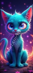 Nice Cat – Digital Image Picture Phone Background AI Art, 12 images – #08