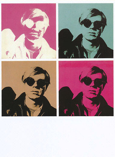 Andy Warhol 5, by Nat Finkelstein, postcard, postcard