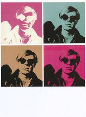 Andy Warhol 5, by Nat Finkelstein, postcard, postcard