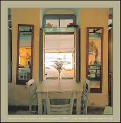 Master photographer Michael Seewald’s ‘Restaurant with Mirrors, Mykonos, Greece’