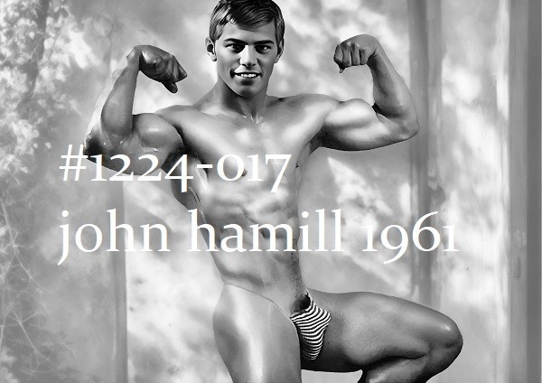 VINTAGE MALE PORTRAIT #1224-017- john hamill 1961 B&W version -free ship in usa
