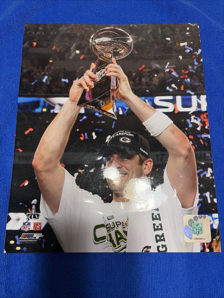 Aaron Rodgers Super Bowl XLV Green Bay Packers 8×10 Spotlight Photo NFL license
