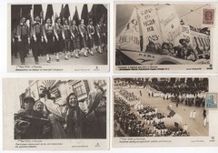 [Soviet Propaganda] 30 x Photographs from Moscow May Day Celebrations, 1930s