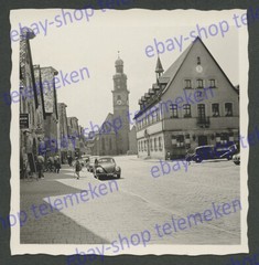 Photo VW Beetle Pretzel Beetle Car Cafe Chimney Marketplace City Hall Lauf Pegnitz 1952