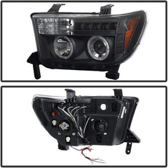 – for 2007-2013 Toyota Tundra 08-17 Sequoia LED Halo Ring Black Housing Projecto
