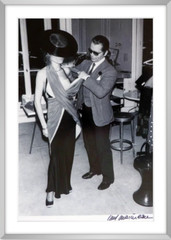 Karl Lagerfeld photograph – Guy Marineau (*1947) – Karl in studio