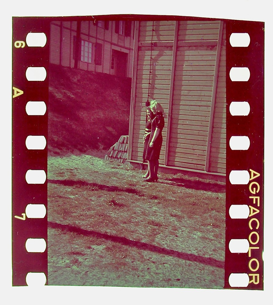 3x Genuine Agfacolor Slide – Barracks near Danzig Gdańsk Poland – 1939