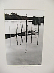 ART PHOTOGRAPHY 16×20 Cedar Key Reflection B&W Matte Acid Free by Larry Santucci