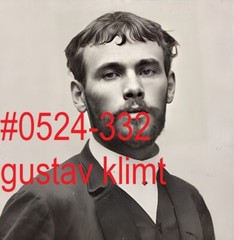 VINTAGE MALE PORTRAIT #0524-332 -GUSTAV KLIMT- free shipping in usa
