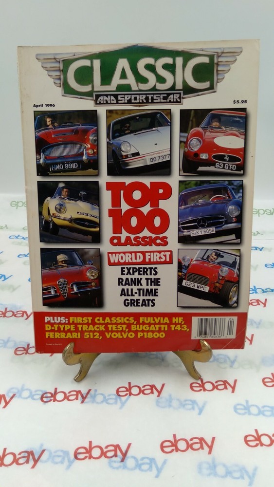 Classic And Sportscar Magazine APRIL. 1996 TOP 100 CARS