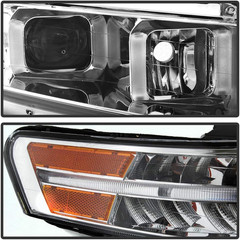 – for 2004-2008 Acura TL W/Led Signal DRL Projector Headlights Headlamps Left+Ri