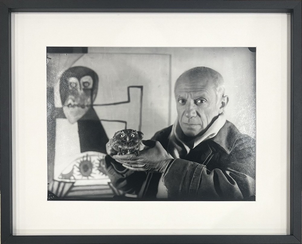Michel Sima – Pablo Picasso with Owl – Silver Proof – 1946
