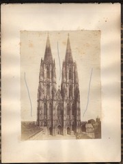 21x15cm on 31x23cm – Album Photo from 1885 Cologne Cathedral