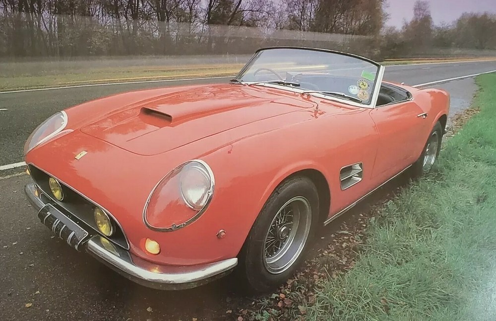California Spyder 250 GT Color Print Page Sports Car Picture Frameable Art