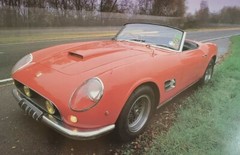 California Spyder 250 GT Color Print Page Sports Car Picture Frameable Art