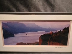 Crown Point Sunset Columbia River OR WA Ken Burkhart Photography Framed 8 X 16″