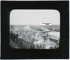Chinon, Bridge On La Vienna, Photo Plate Glass, Black & White, Positive