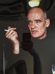 Nan Goldin (1953- ) – Michael Raberg & Geno in Paris Bar – signed Chibachrome