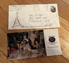Artist JOE COLEMAN 2001 Photo Christmas Card Whitney Ward Rare