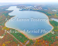 Whitefish Lake, Douglas Co., near Gordon, Wisc. Overhead Photo. Frame Optional.