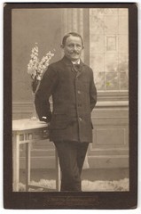 Photograph Joh. Roettig, Georgswalde, above the schools, portrait of a man mi