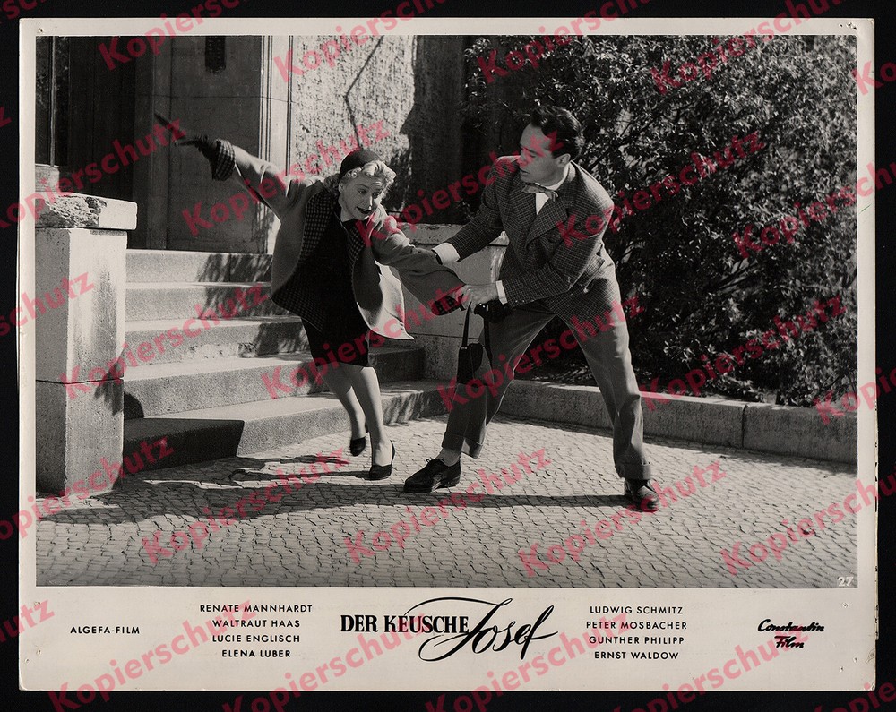 orig. Kino-Aushangfoto Film Der keusche Josef Komödie Waltraud Haas Berlin 1953